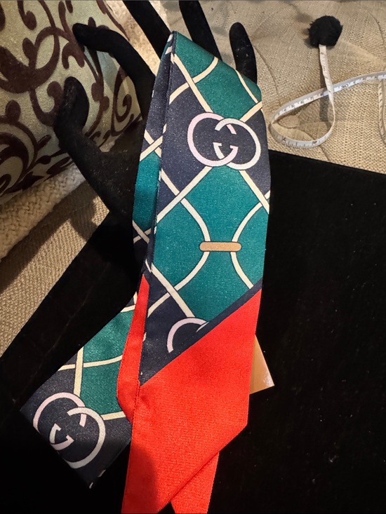 Accessories - NEW GG 100% Silk Twillie Scarf Tie